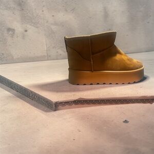 Kids Tan Ankle Boots